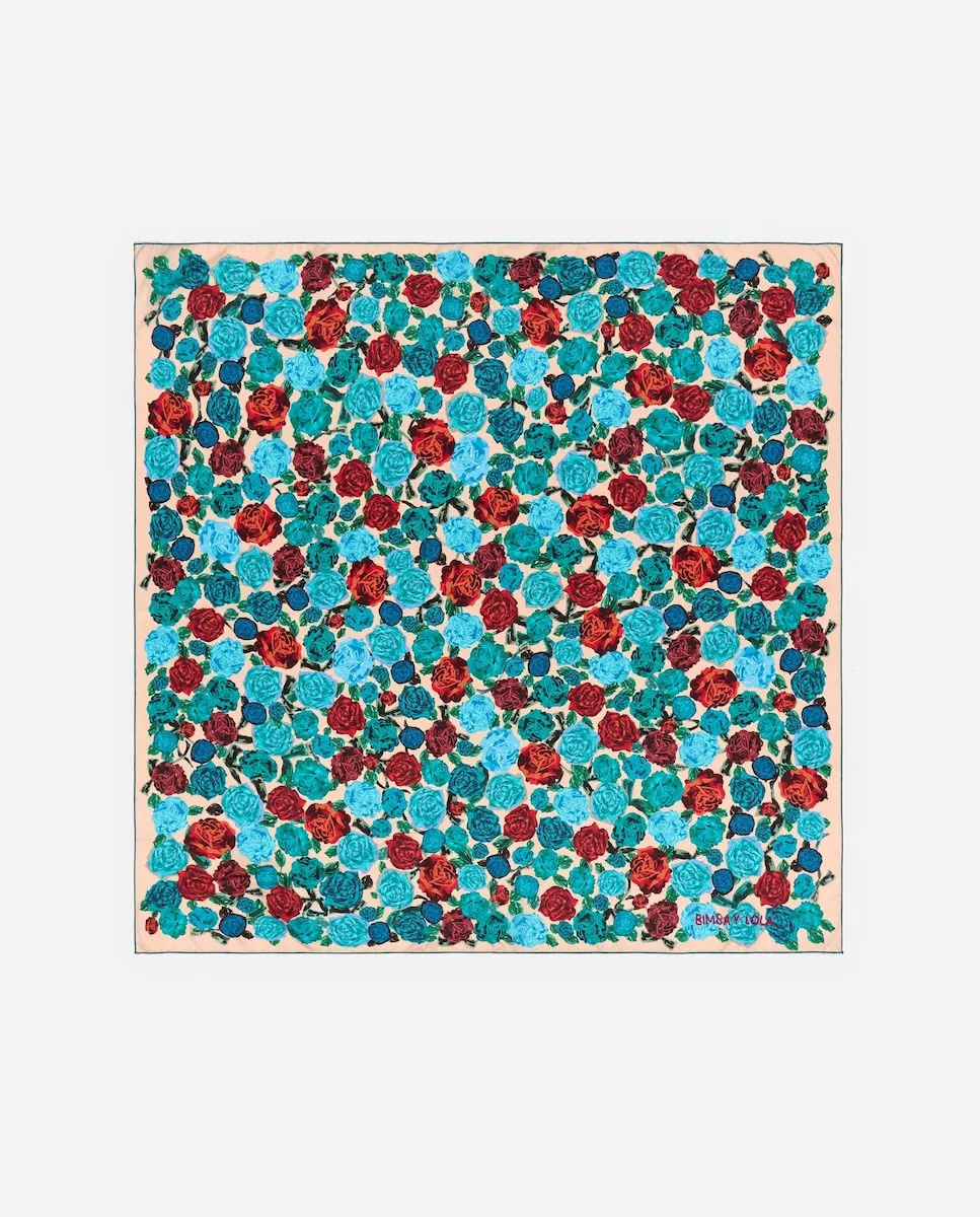 Женский платок с бирюзовыми розами Bimba y Lola, бирюзовый
Женский платок с бирюзовыми розами Bimba y Lola, бирюзовый