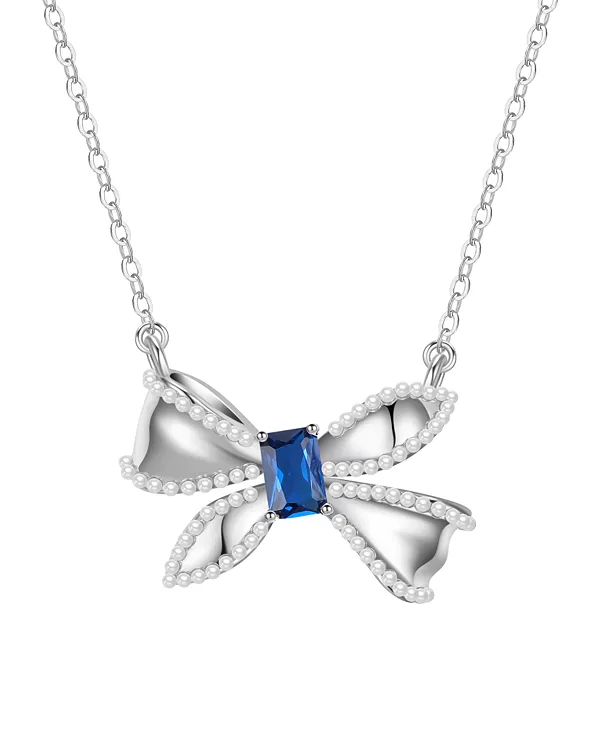 Ожерелье с подвеской в виде банта из искусственного жемчуга и кубического циркония Macy'S, blue
Ожерелье с подвеской в виде банта из искусственного жемчуга и кубического циркония Macy'S, blue