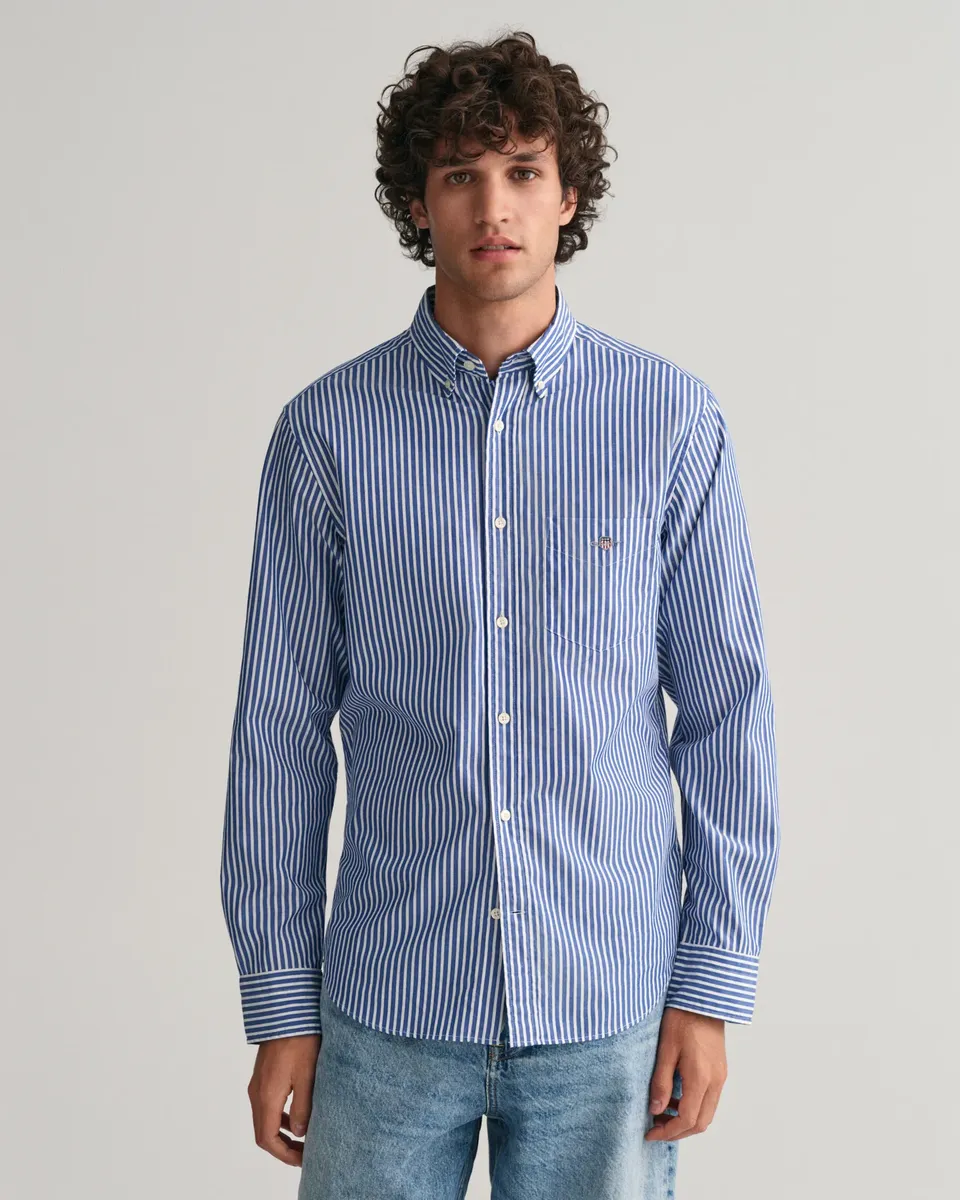 Рубашка с длинными рукавами "REG POPLIN STRIPE SHIRT" Gant, синий
Рубашка с длинными рукавами "REG POPLIN STRIPE SHIRT" Gant, синий