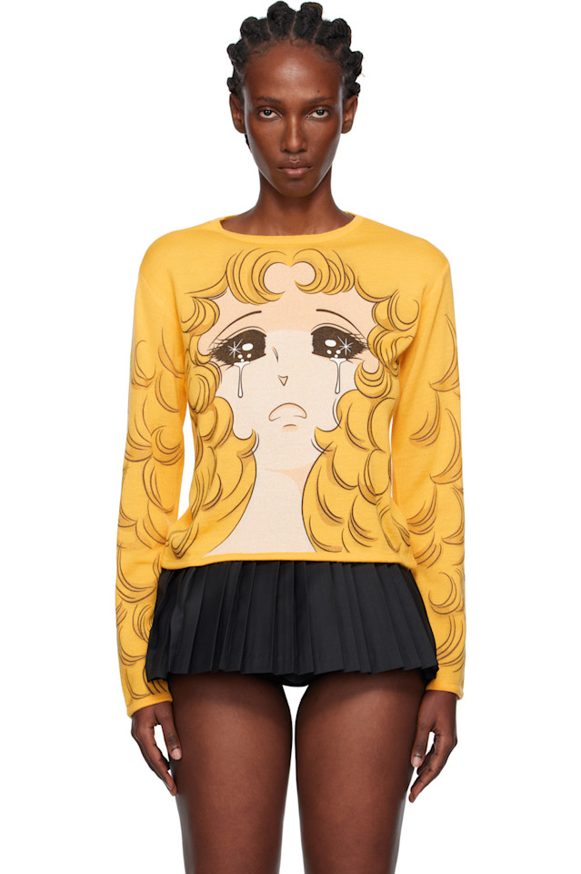 Приталенный вязаный свитер плачущей девочки Pushbutton, желтый
Приталенный вязаный свитер плачущей девочки Pushbutton, желтый