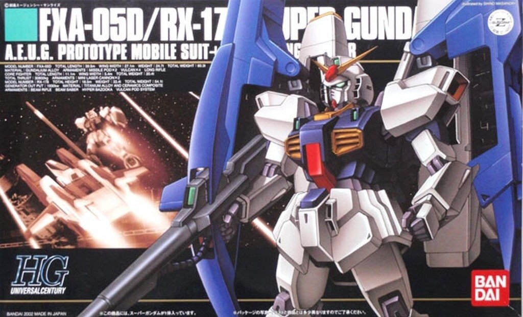 Мобильный костюм Gundam, фигурка Hguc 1/144 Fxa-05D/Rx178 Super Gundam Mobile Suit Gundam
Мобильный костюм Gundam, фигурка Hguc 1/144 Fxa-05D/Rx178 Super Gundam Mobile Suit Gundam