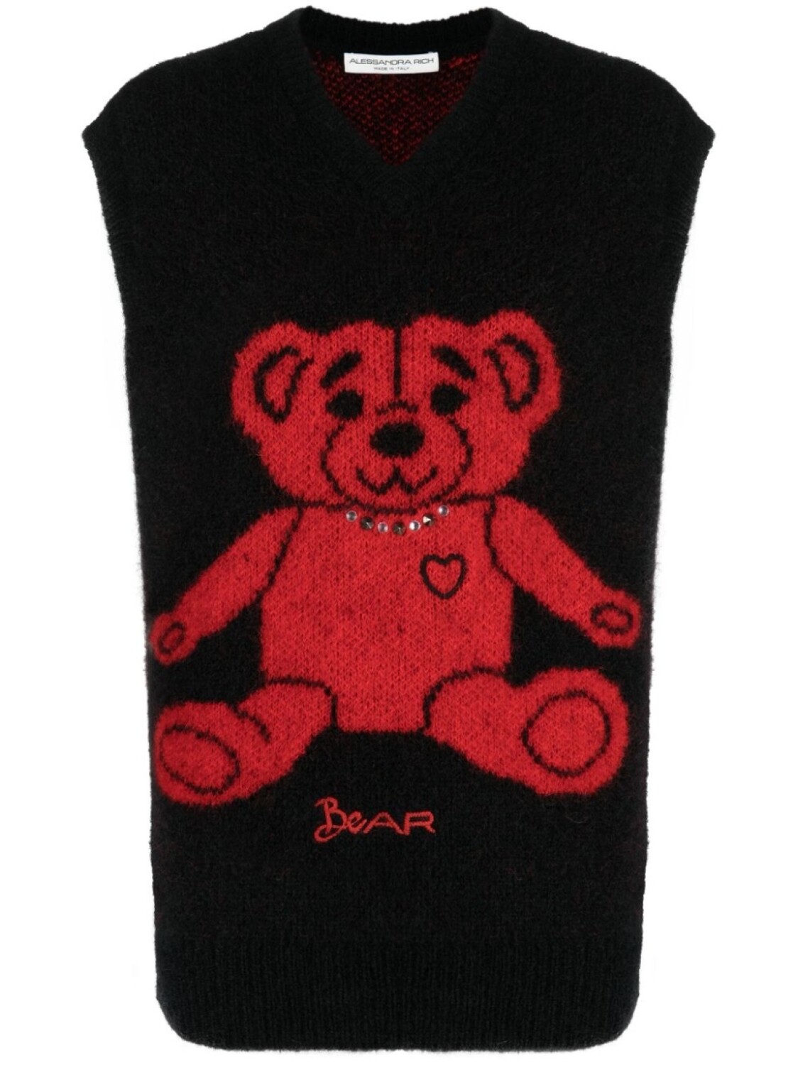 Alessandra Rich топ с V-образным вырезом и принтом, черный
Alessandra Rich топ с V-образным вырезом и принтом, черный