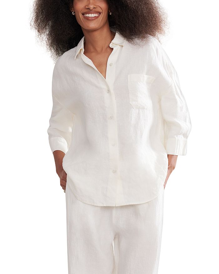 Льняная рубашка Logan Jenni Kayne, слоновая кость/кремовый
Льняная рубашка Logan Jenni Kayne, слоновая кость/кремовый