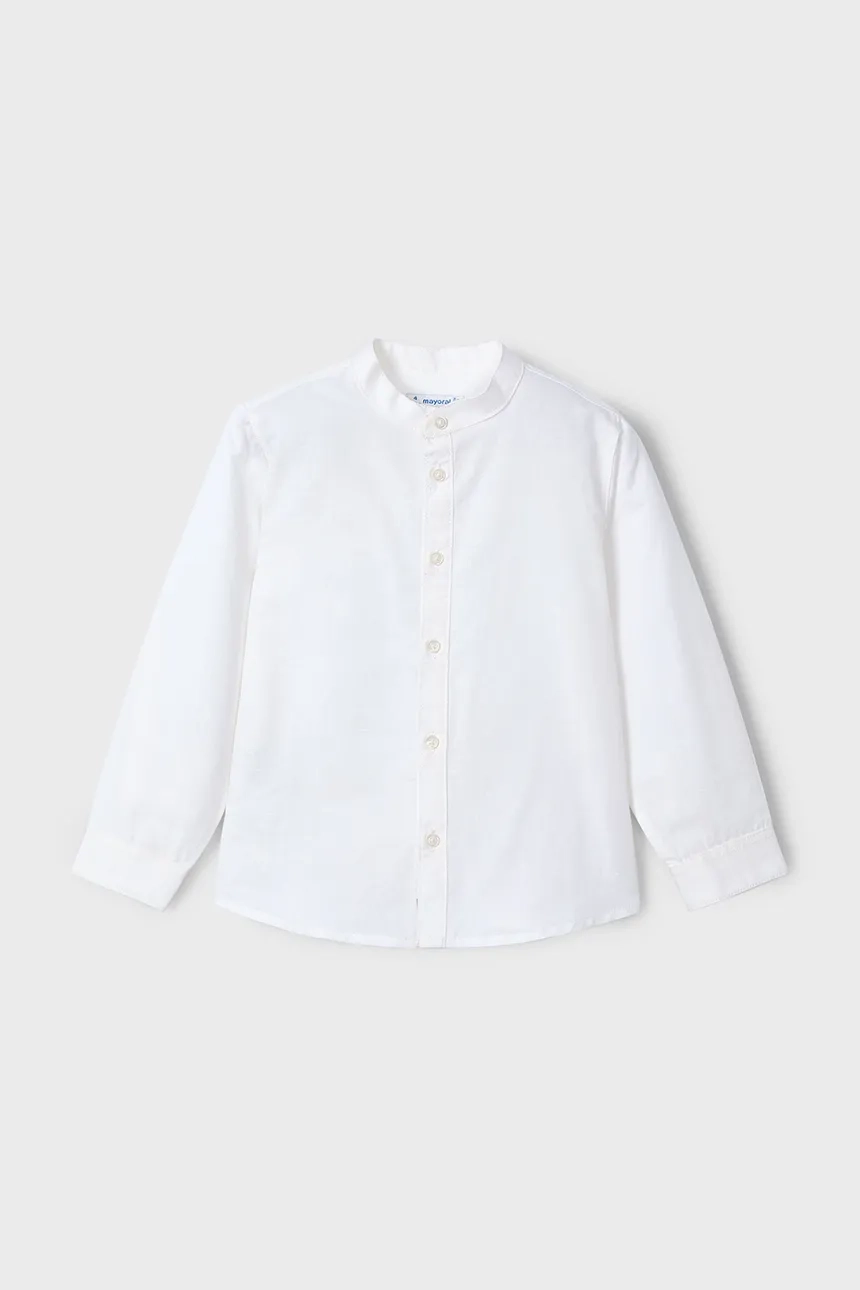 Детская рубашка из смесового льна Mayoral, белый
Детская рубашка из смесового льна Mayoral, белый