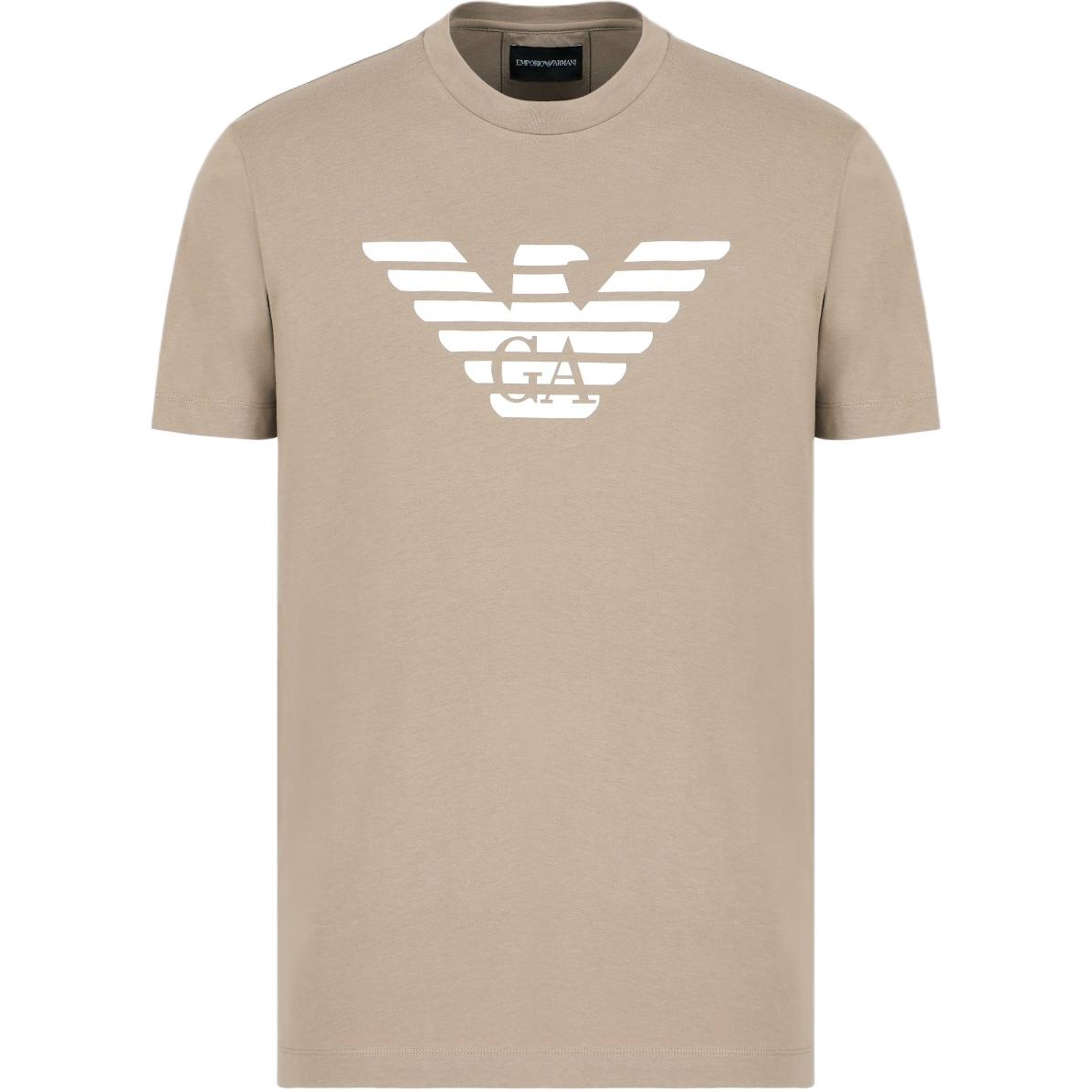 Футболка из пима-джерси с логотипом Print EMPORIO ARMANI, хаки
Футболка из пима-джерси с логотипом Print EMPORIO ARMANI, хаки