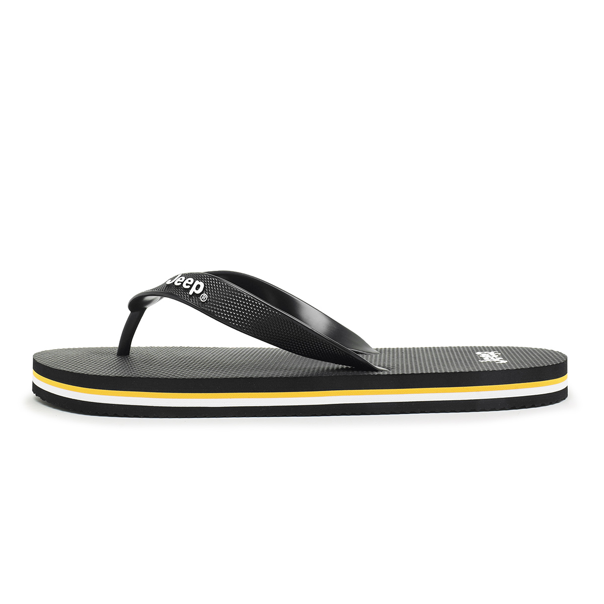 Jeep Унисекс шлепанцы черные, цвет Black 
Jeep Унисекс шлепанцы черные, цвет Black