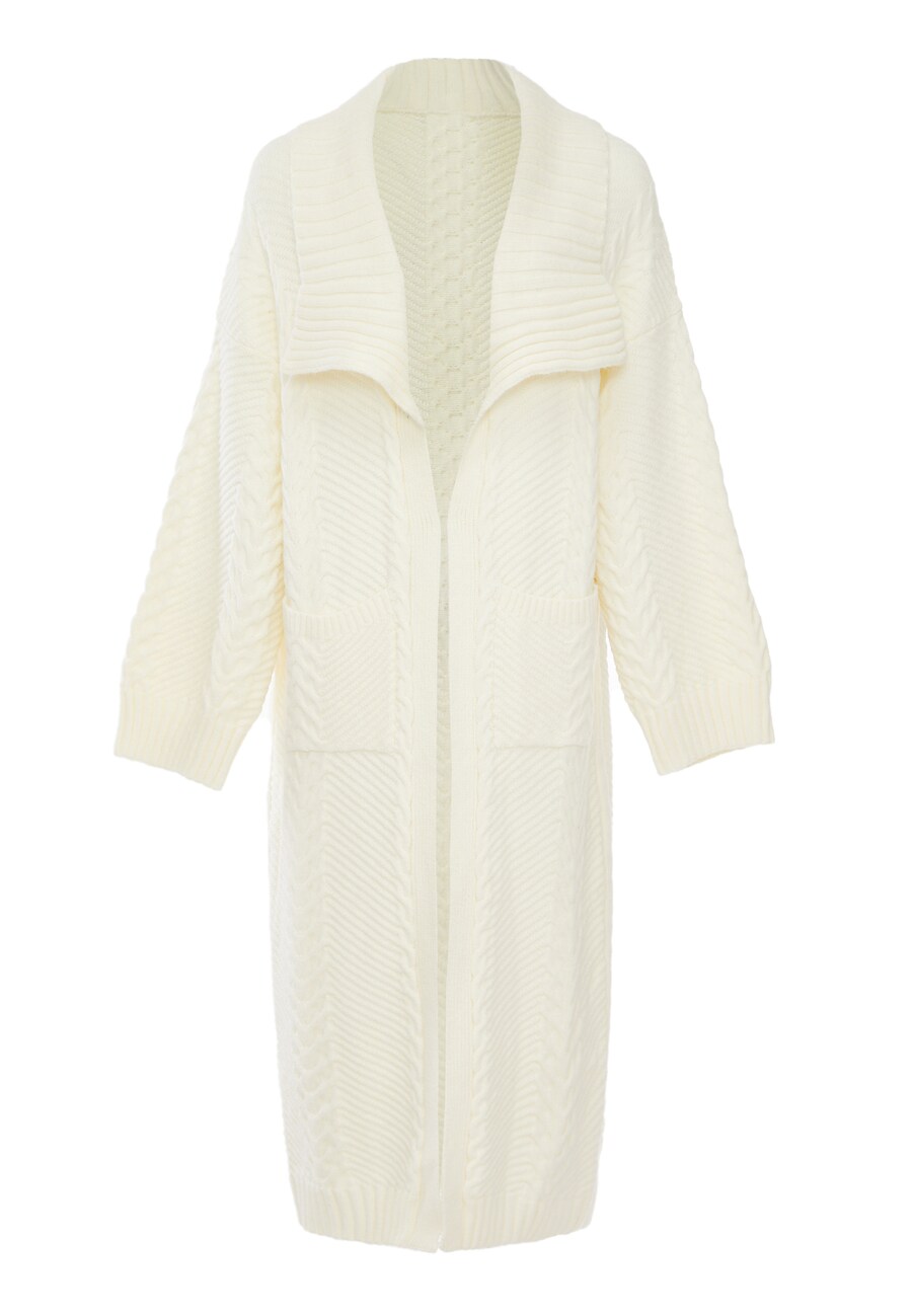 Вязаный кардиган caissa, Wool White
Вязаный кардиган caissa, Wool White