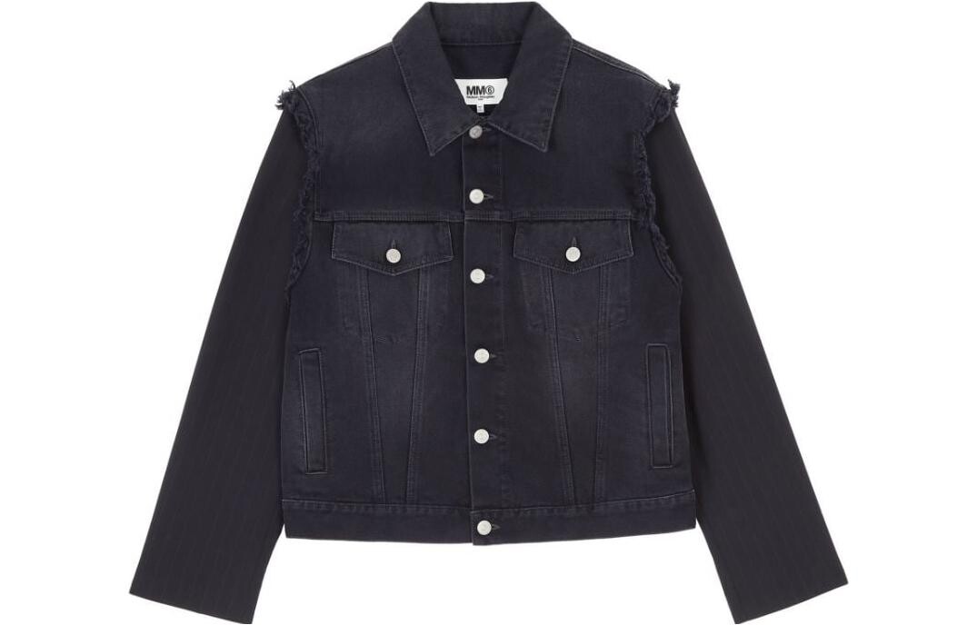 Куртка из потертого денима Mm6 Maison Margiela, черный
Куртка из потертого денима Mm6 Maison Margiela, черный