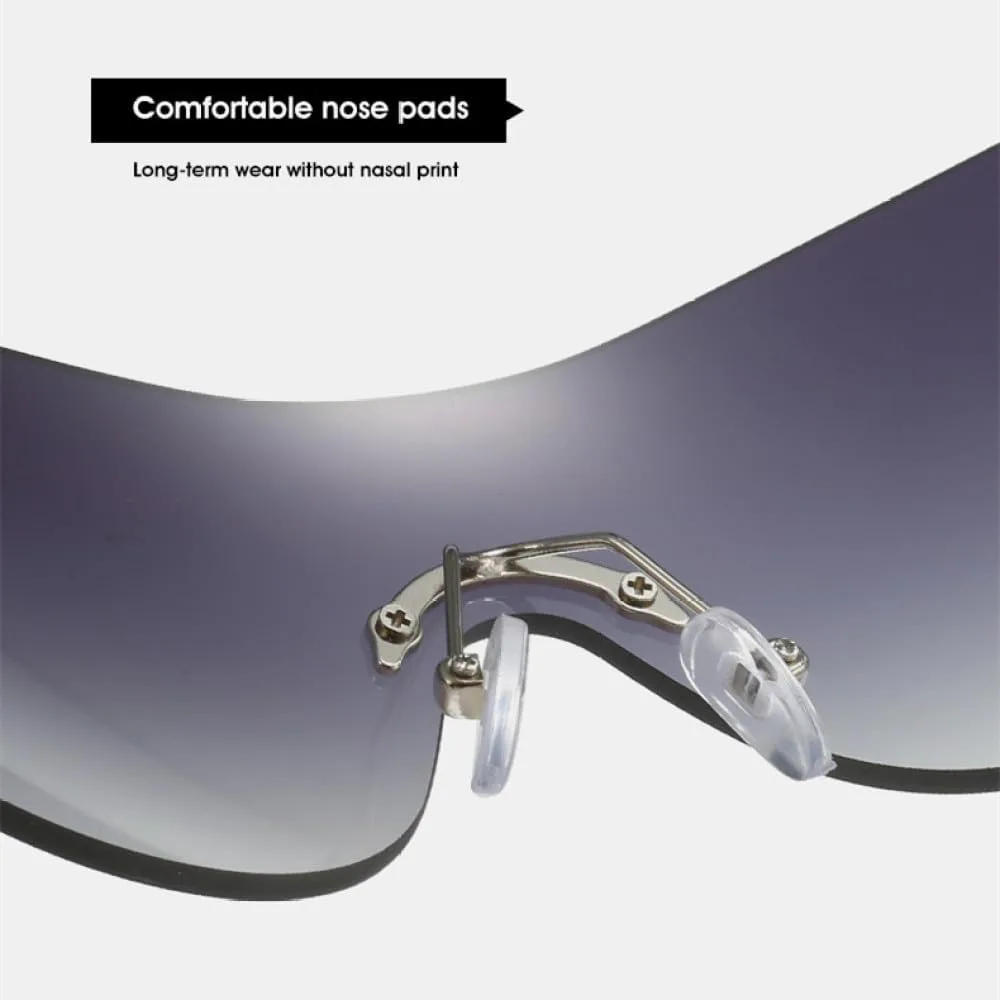 Женские солнцезащитные очки без оправы, модные градиентные солнцезащитные очки обтекаемой формы в стиле панк, большие солнцезащитные очки generic, Light Grey
Женские солнцезащитные очки без оправы, модные градиентные солнцезащитные очки обтекаемой формы в стиле панк, большие солнцезащитные очки generic, Light Grey