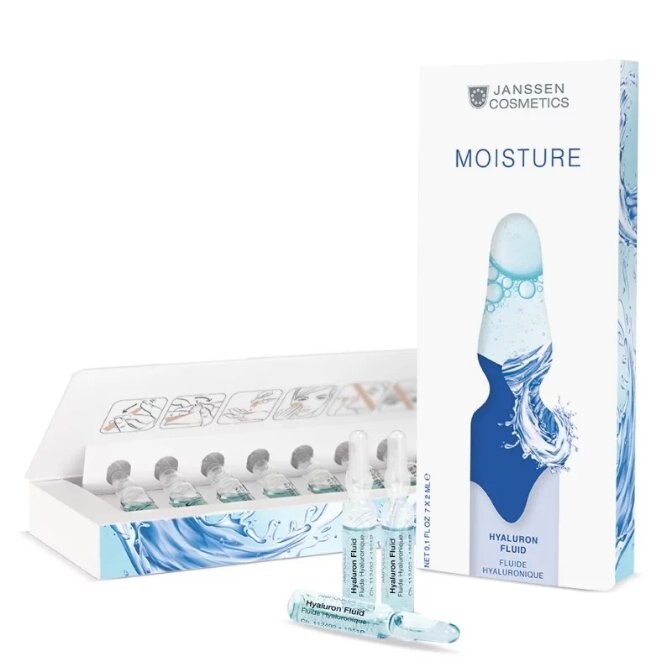 Janssen Cosmetics, Увлажняющие ампулы Moisture Hyaluron Fluid с гиалуроновой кислотой, 7x2 мл
Janssen Cosmetics, Увлажняющие ампулы Moisture Hyaluron Fluid с гиалуроновой кислотой, 7x2 мл
