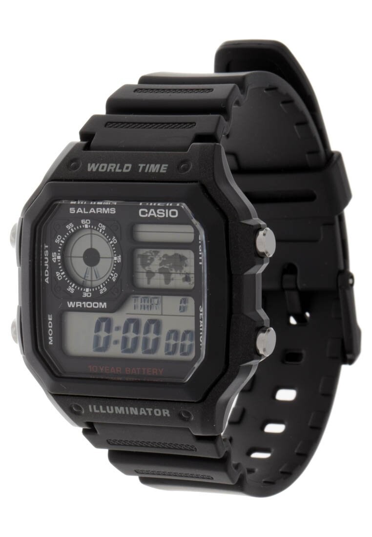 Цифровые часы Ae-1200Wh-1Avef Casio, черный 
Цифровые часы Ae-1200Wh-1Avef Casio, черный