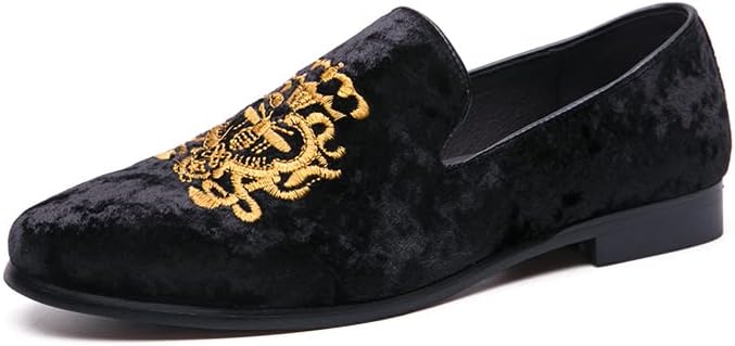 Мужские роскошные замшевые лоферы с вышивкой, повседневные туфли-лодочки, подходящие для вечеринок, свадеб и выпускных, размеры 38-47 Senlongbao, черный
Мужские роскошные замшевые лоферы с вышивкой, повседневные туфли-лодочки, подходящие для вечеринок, свадеб и выпускных, размеры 38-47 Senlongbao, черный
