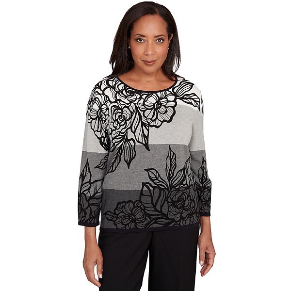 Свитер Petite ombre floral block stripe Alfred Dunner, Grey
Свитер Petite ombre floral block stripe Alfred Dunner, Grey