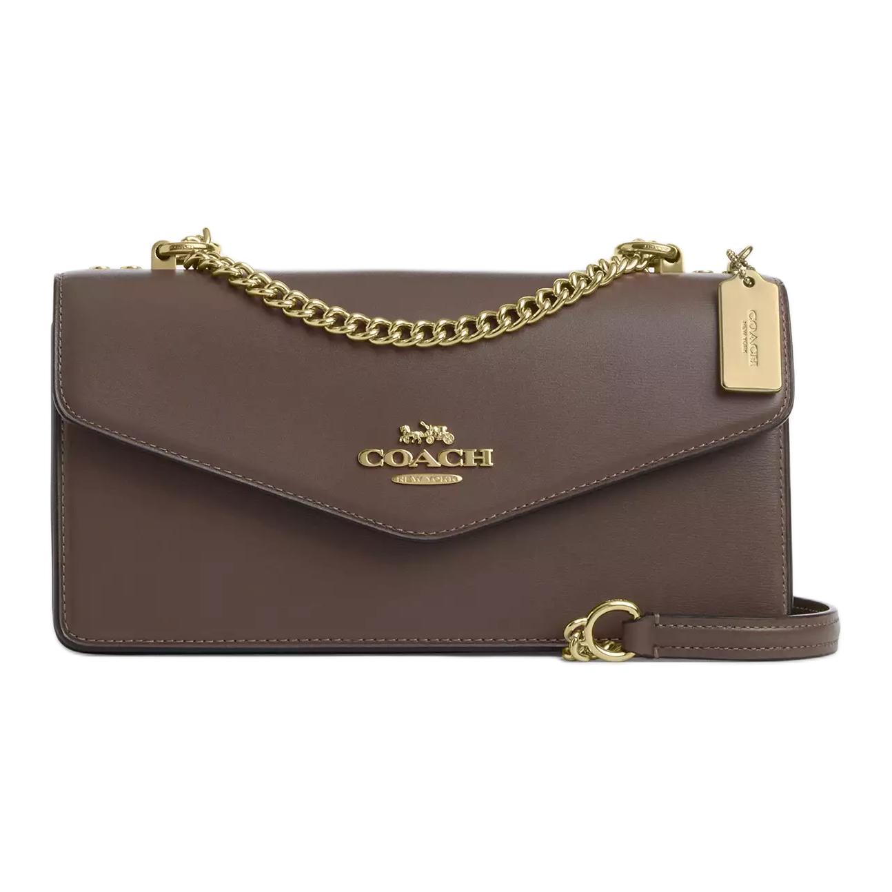 Кожаный конверт klare, сумка через плечо, кроссбоди medium women's dark brown COACH, Set (Bag+Dust Bag)
Кожаный конверт klare, сумка через плечо, кроссбоди medium women's dark brown COACH, Set (Bag+Dust Bag)