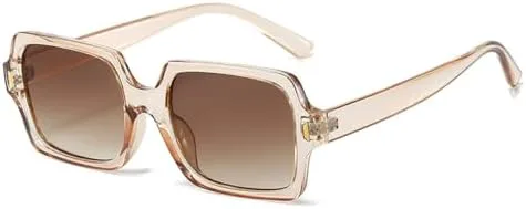 Ретро-квадратные солнцезащитные очки для женщин с защитой от УФ-излучения UV400, модные солнцезащитные очки для мужчин с градиентным покрытием MTZJH, Champagne Tea
Ретро-квадратные солнцезащитные очки для женщин с защитой от УФ-излучения UV400, модные солнцезащитные очки для мужчин с градиентным покрытием MTZJH, Champagne Tea