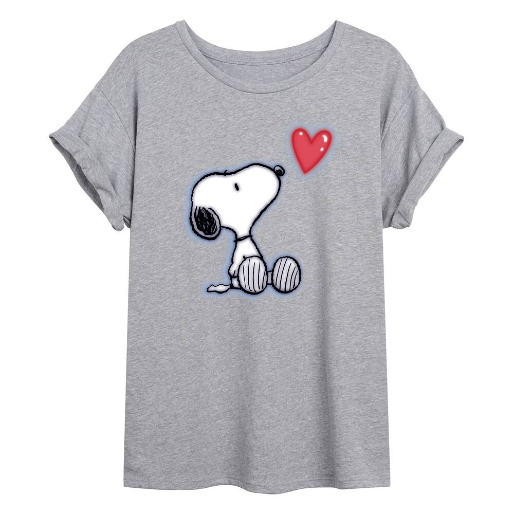 Струящаяся футболка с аэрографом для детей Peanuts Snoopy Heart Licensed Character, цвет Heather Gray
Струящаяся футболка с аэрографом для детей Peanuts Snoopy Heart Licensed Character, цвет Heather Gray