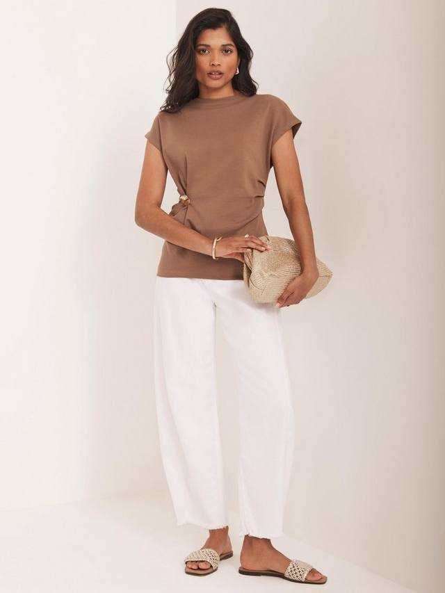 Футболка из хлопка с защипами Mint Velvet
Футболка из хлопка с защипами Mint Velvet