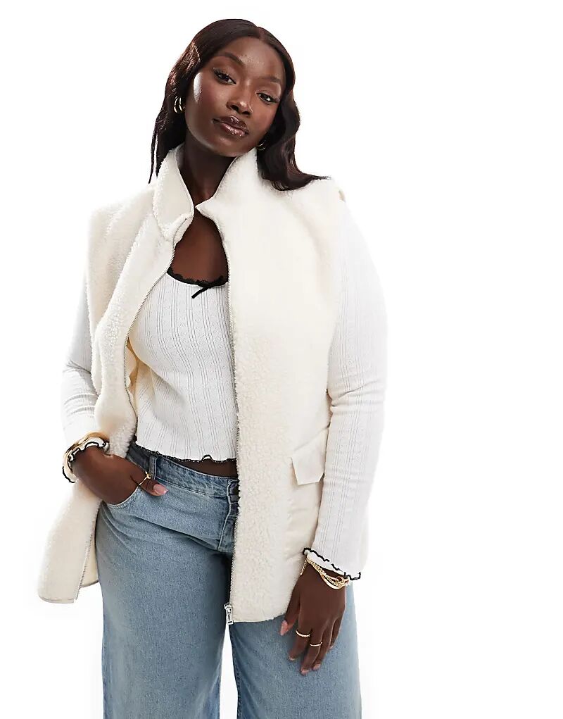 Жилет Тедди в кремовом цвете In The Style, Бежевый, Жилет Тедди в кремовом цвете In The Style 
Жилет Тедди в кремовом цвете In The Style, Бежевый, Жилет Тедди в кремовом цвете In The Style