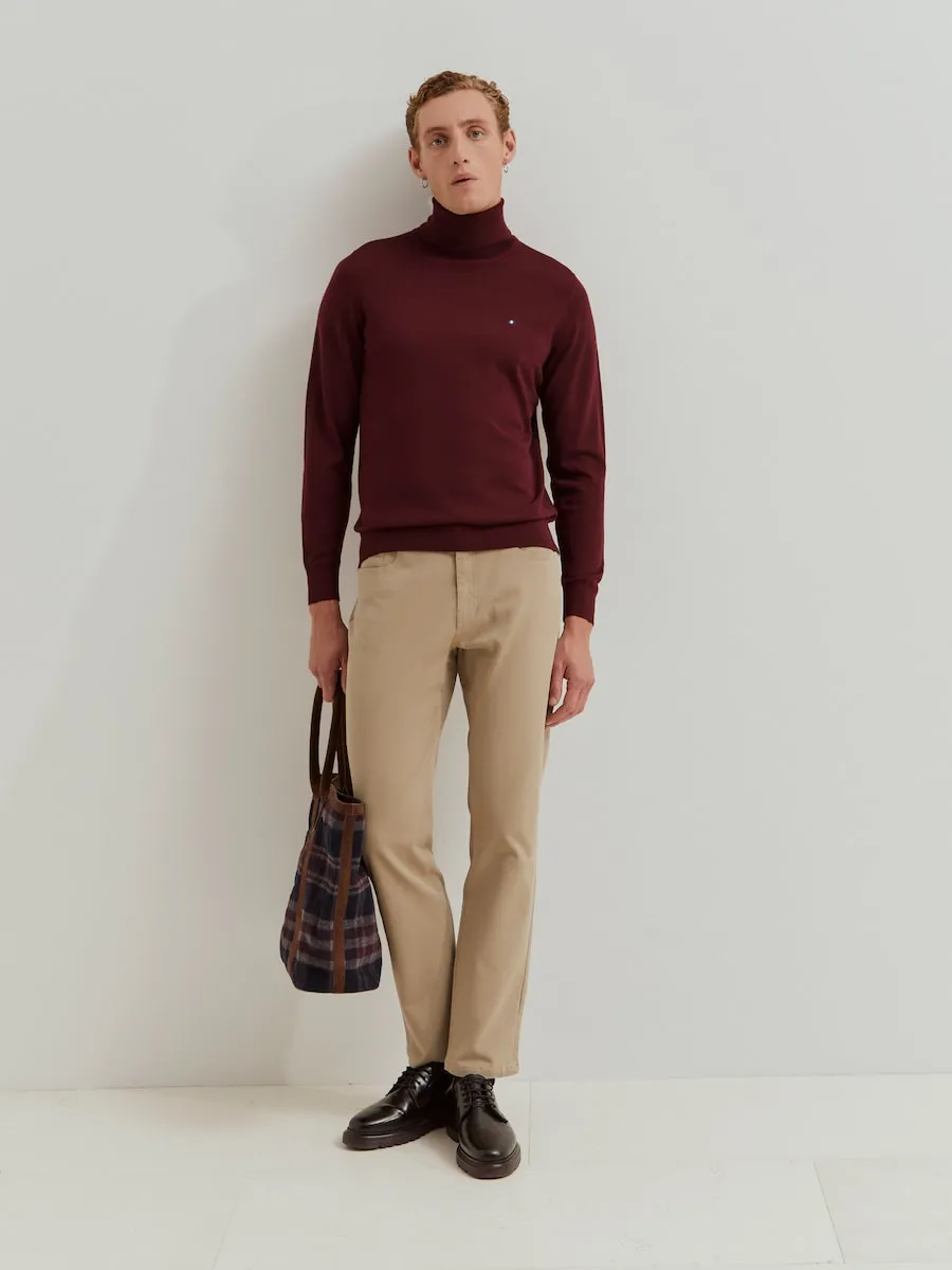 Мужские брюки с пятью карманами прямого кроя Lion of Porches, бежевый
Мужские брюки с пятью карманами прямого кроя Lion of Porches, бежевый