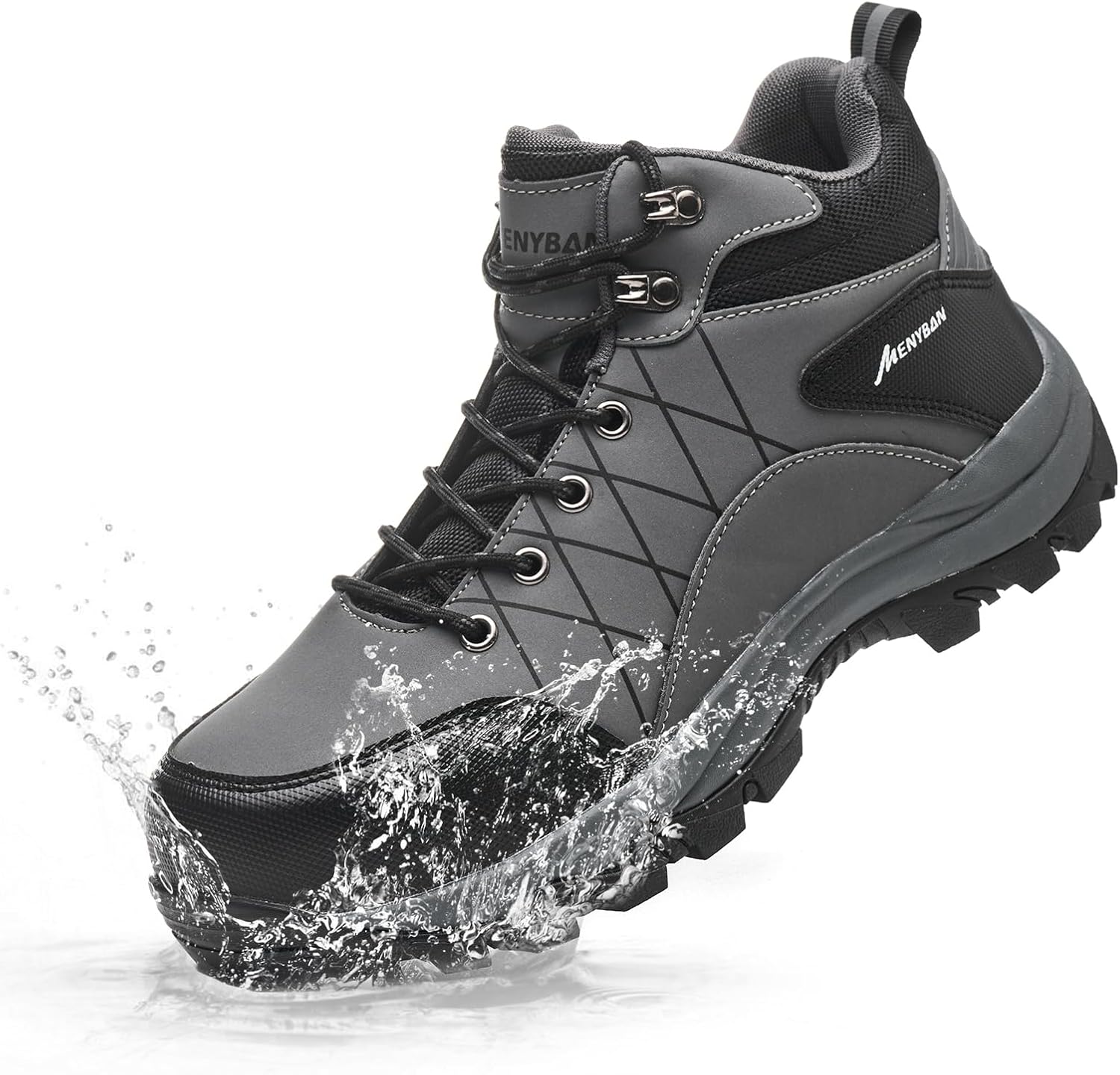 Ботинки MENYBAN с металлическим носком для мужчин, водонепроницаемые, широкие, противоскользящие, с защитой от проколов, прочные ботинки для использования на улице и в промышленности, черный/серый
Ботинки MENYBAN с металлическим носком для мужчин, водонепроницаемые, широкие, противоскользящие, с защитой от проколов, прочные ботинки для использования на улице и в промышленности, черный/серый