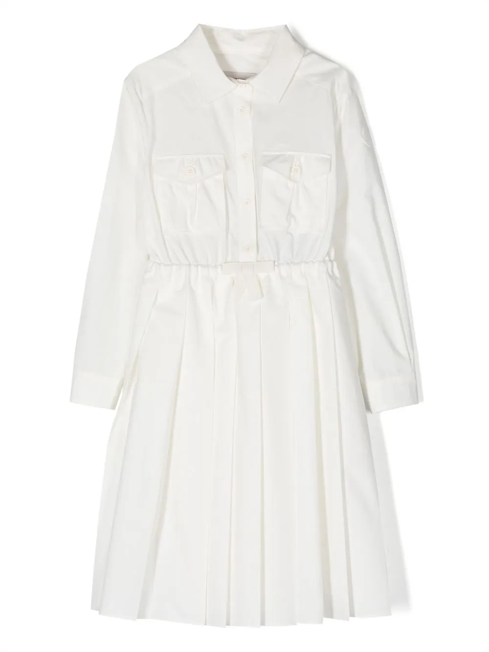 Платье-рубашка с длинными рукавами Moncler Enfant, белый
Платье-рубашка с длинными рукавами Moncler Enfant, белый