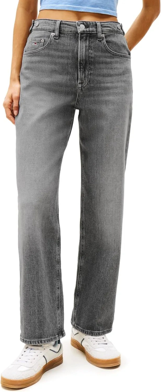 Tommy Jeans Women's Layla джинсы с высокой посадкой и прямым силуэтом
Tommy Jeans Women's Layla джинсы с высокой посадкой и прямым силуэтом