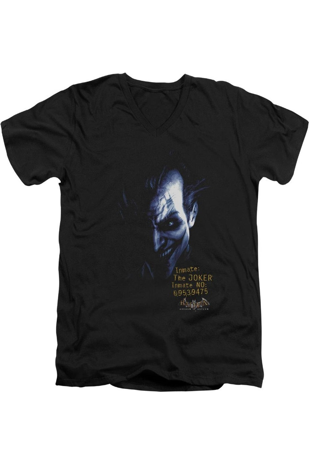 Футболка с коротким рукавом и V-образным вырезом для взрослых Batman Arkham Asylum Arkham Joker Gildan, черный
Футболка с коротким рукавом и V-образным вырезом для взрослых Batman Arkham Asylum Arkham Joker Gildan, черный