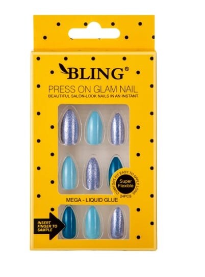 Типсы BLING, Искусственные ногти, (24 шт.) – гламур, V-образный рисунок, inna
Типсы BLING, Искусственные ногти, (24 шт.) – гламур, V-образный рисунок, inna