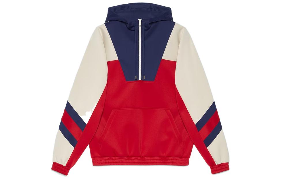 ГУЧЧИ Красная синяя худи с цветными блоками
ГУЧЧИ Красная синяя худи с цветными блоками