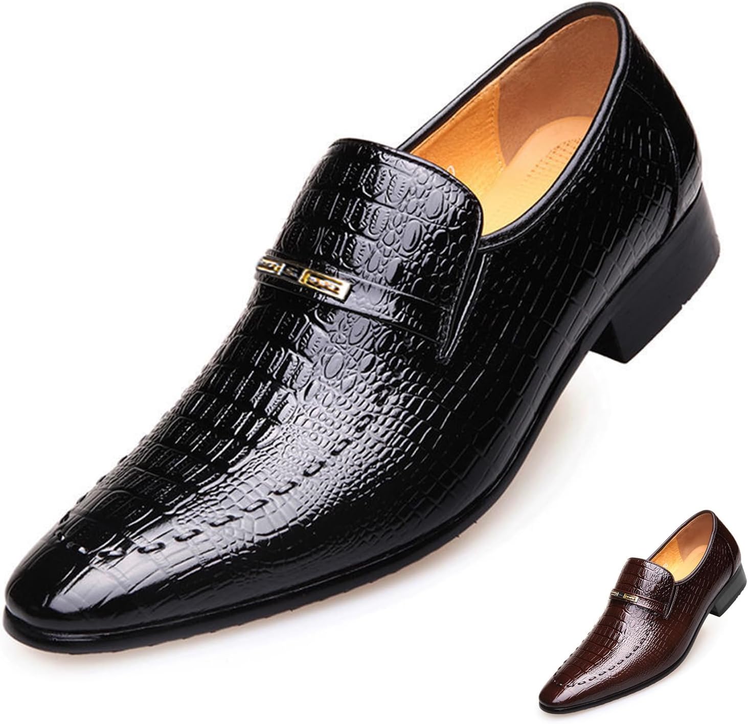 Мужские кожаные лоферы с узором, модные классические с заостренным носком, на низком ходу, повседневные и формальные туфли, деловые оксфорды Zeberfi, черный
Мужские кожаные лоферы с узором, модные классические с заостренным носком, на низком ходу, повседневные и формальные туфли, деловые оксфорды Zeberfi, черный