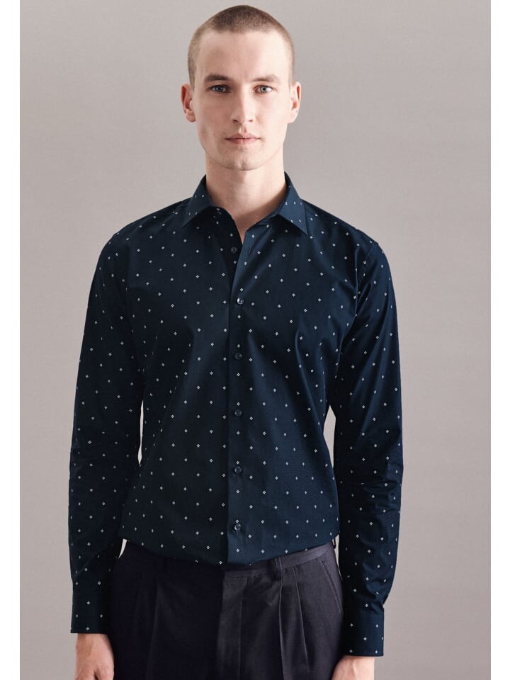 Рубашка Seidensticker, темно-синий
Рубашка Seidensticker, темно-синий