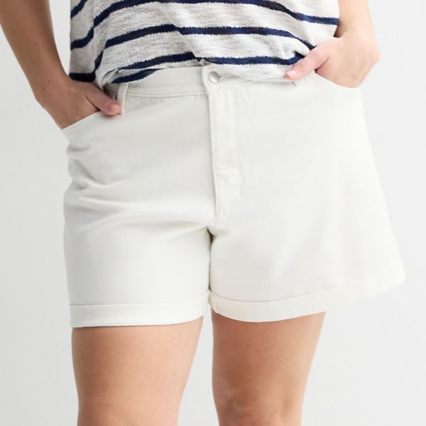 Шорты больших размеров со средней посадкой и отворотами на манжетах Sonoma Goods For Life, цвет vital white
Шорты больших размеров со средней посадкой и отворотами на манжетах Sonoma Goods For Life, цвет vital white