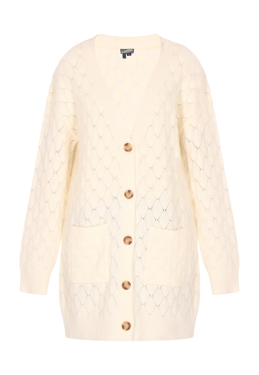 Вязаный кардиган DreiMaster Vintage Knit Cardigan, белый 
Вязаный кардиган DreiMaster Vintage Knit Cardigan, белый