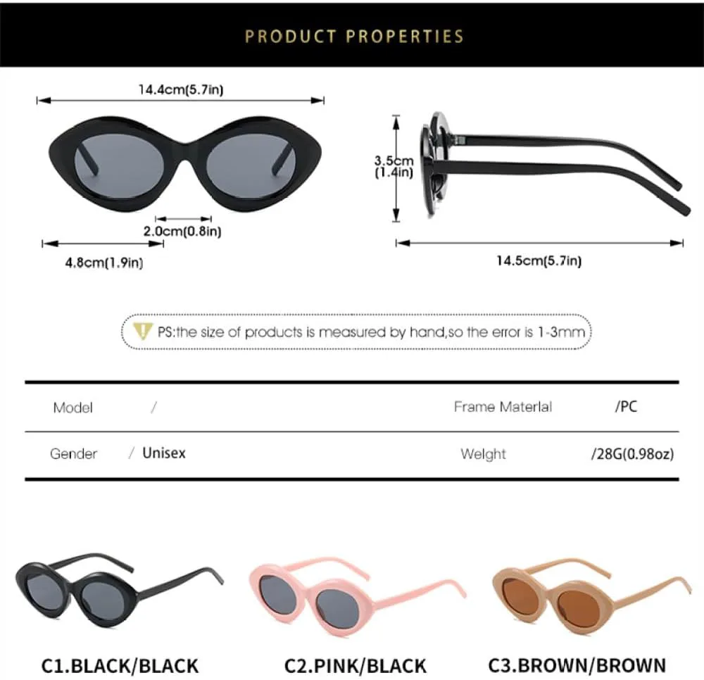Овальные солнцезащитные очки 2027 года для женщин и мужчин, с градиентными линзами, в винтажном повседневном стиле, с защитой от УФ-излучения UV400 MTZJH, C3
Овальные солнцезащитные очки 2027 года для женщин и мужчин, с градиентными линзами, в винтажном повседневном стиле, с защитой от УФ-излучения UV400 MTZJH, C3