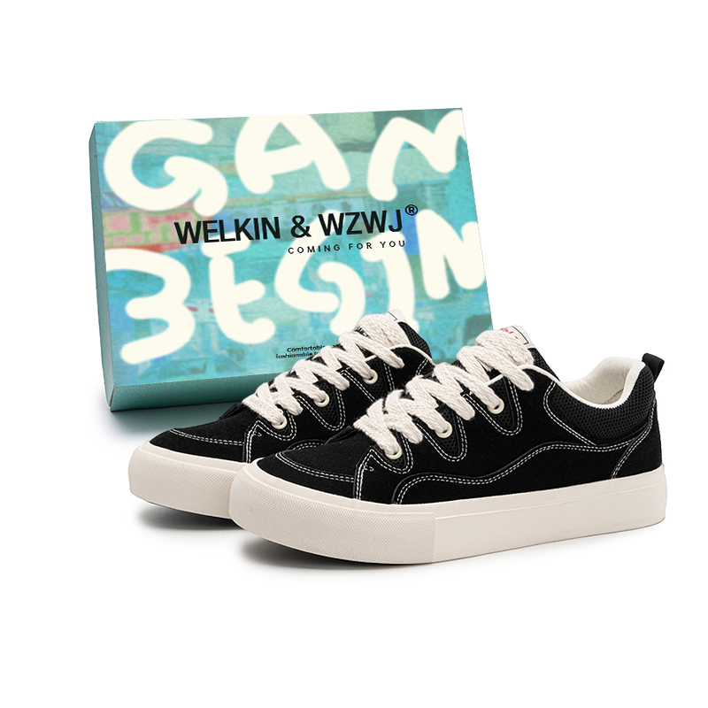 WELKIN&WZWJ Скользоустойчивые износостойкие мужские скейтерские кеды лоу-топ черные, цвет Black
WELKIN&WZWJ Скользоустойчивые износостойкие мужские скейтерские кеды лоу-топ черные, цвет Black