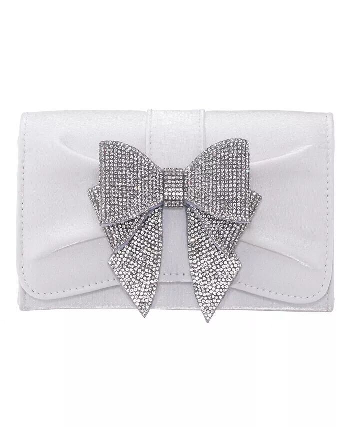 Клатч-бабочка с многоуровневым кристаллом Nina, белый
Клатч-бабочка с многоуровневым кристаллом Nina, белый