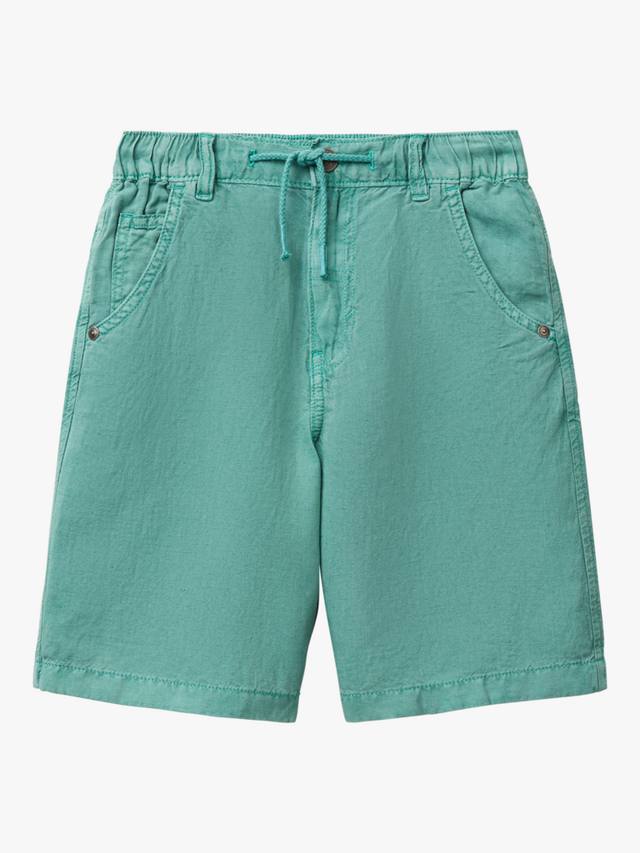 Детские бермуды из льняной смеси со шнурком Benetton, Teal Green
Детские бермуды из льняной смеси со шнурком Benetton, Teal Green