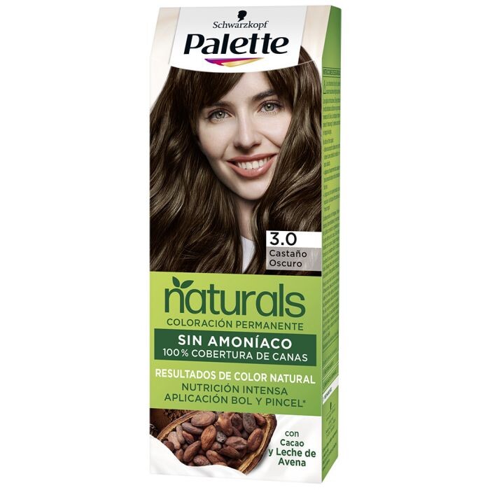 Краска для волос Palette Naturals Coloración Permanente Sin Amoniaco Palette, 3.0 Castaño Oscuro
Краска для волос Palette Naturals Coloración Permanente Sin Amoniaco Palette, 3.0 Castaño Oscuro