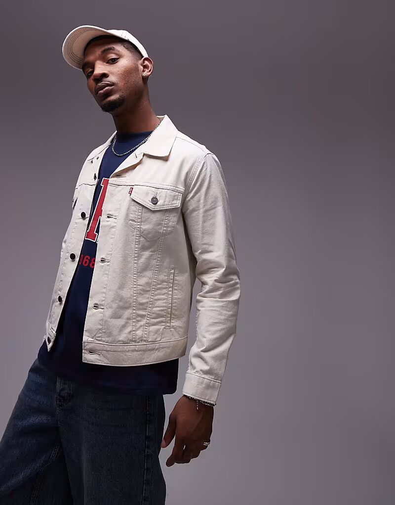 Куртка Levi's Trucker из смеси хлопка и льна цвета экрю, Белый, Куртка Levi's Trucker из смеси хлопка и льна цвета экрю
Куртка Levi's Trucker из смеси хлопка и льна цвета экрю, Белый, Куртка Levi's Trucker из смеси хлопка и льна цвета экрю