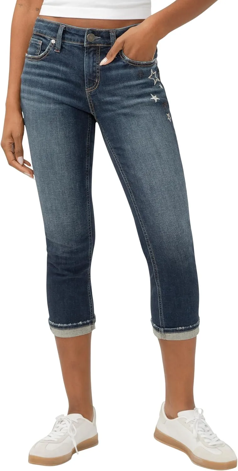 Silver Jeans Co. Женские джинсы капри Elyse Mid Rise Comfort Fit
Silver Jeans Co. Женские джинсы капри Elyse Mid Rise Comfort Fit