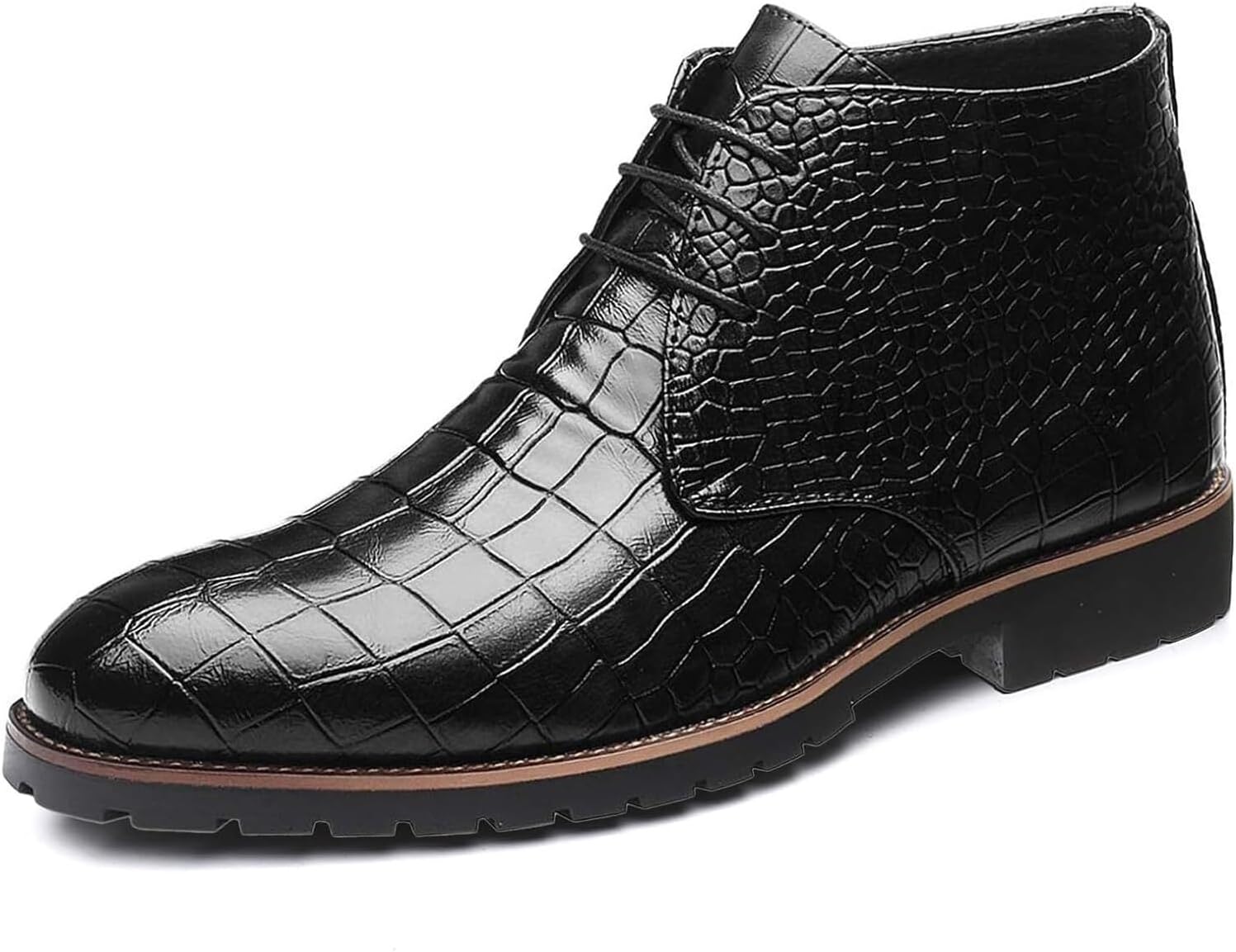Мужские ботинки Чукка из кожи с тиснением под крокодила, оксфорды, повседневные ботинки на шнуровке с заостренным носком, деловые ботинки до щиколотки, формальная обувь, свадебные туфли для мужчин Generic, черный
Мужские ботинки Чукка из кожи с тиснением под крокодила, оксфорды, повседневные ботинки на шнуровке с заостренным носком, деловые ботинки до щиколотки, формальная обувь, свадебные туфли для мужчин Generic, черный