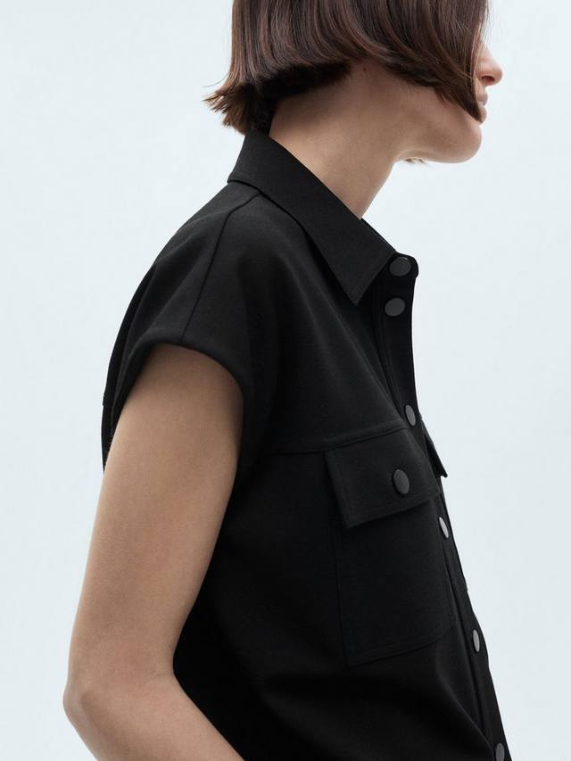 Укороченная рубашка marco Mango, черный
Укороченная рубашка marco Mango, черный