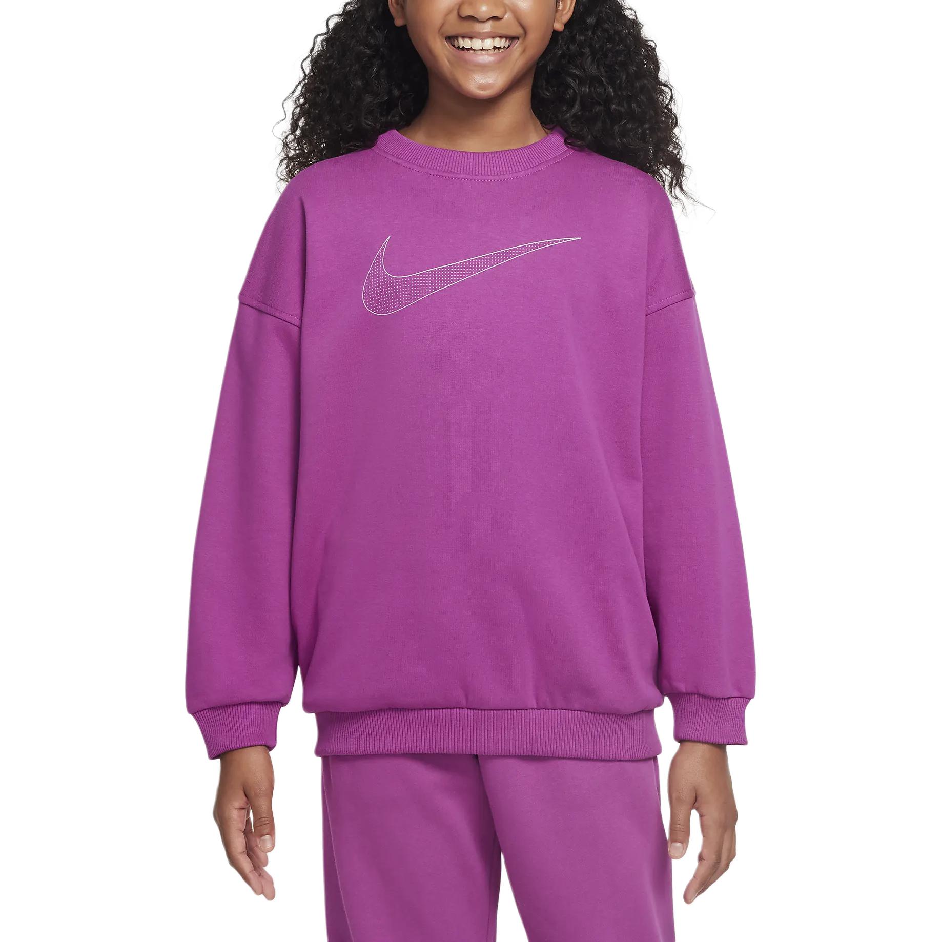 Детская толстовка с круглым вырезом, средней толщины Nike, фуксия
Детская толстовка с круглым вырезом, средней толщины Nike, фуксия