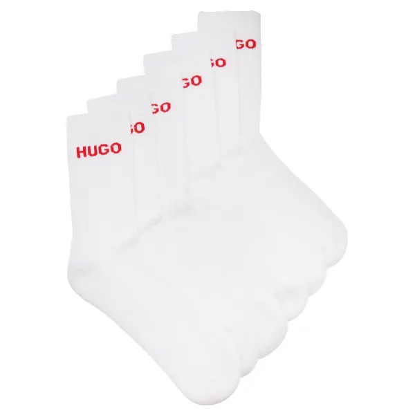 Набор из 6 носков с логотипом в рубчик Hugo, белый
Набор из 6 носков с логотипом в рубчик Hugo, белый