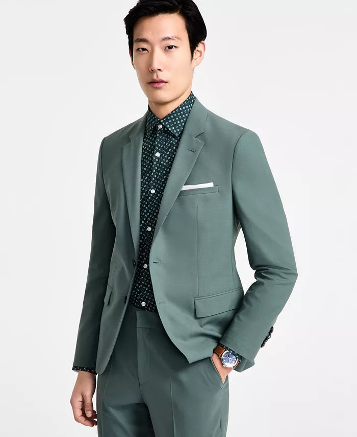 Мужской пиджак современного кроя из шерстяной смеси Hugo Boss, зеленый
Мужской пиджак современного кроя из шерстяной смеси Hugo Boss, зеленый