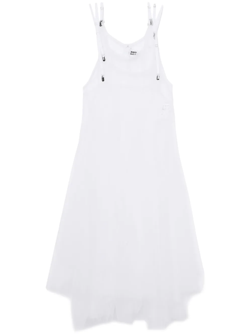 Платье с прозрачным верхом из тюля Noir Kei Ninomiya, белый
Платье с прозрачным верхом из тюля Noir Kei Ninomiya, белый