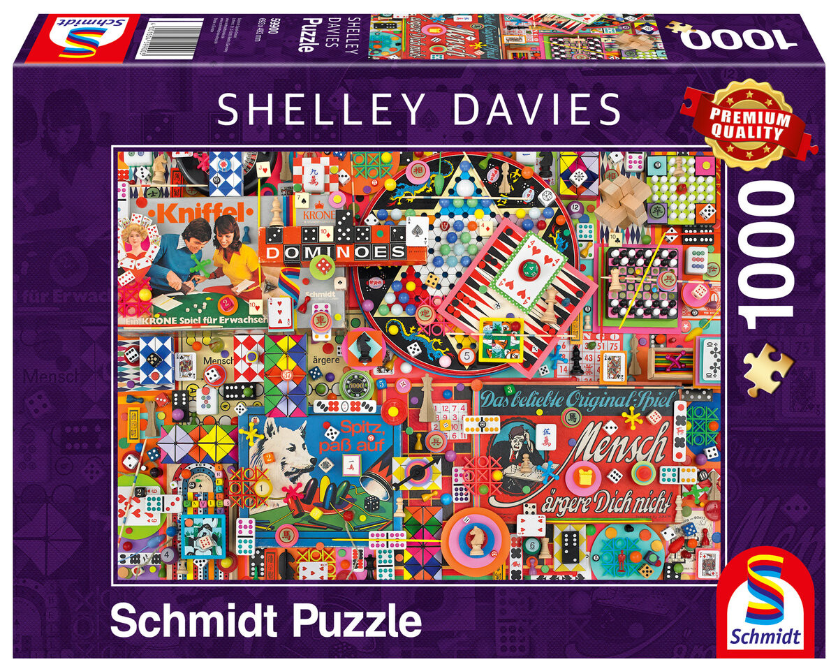Шмидт, пазл, Настольные игры Shelley Davies Retro, 1000 шт. Schmidt
Шмидт, пазл, Настольные игры Shelley Davies Retro, 1000 шт. Schmidt