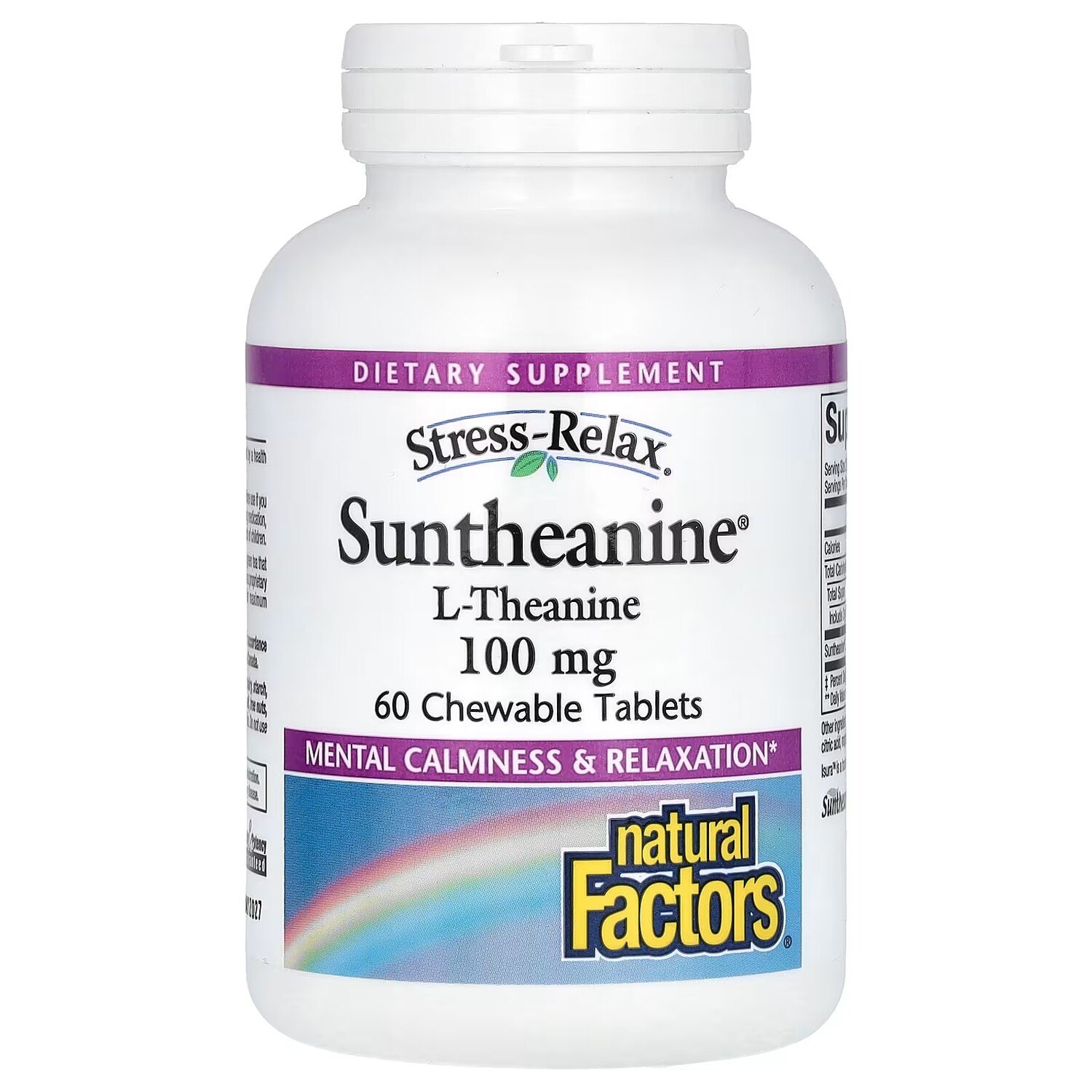 L-Теанин Natural Factors Stress-Relax Suntheanine 200 мг, 60 жевательных таблеток
L-Теанин Natural Factors Stress-Relax Suntheanine 200 мг, 60 жевательных таблеток