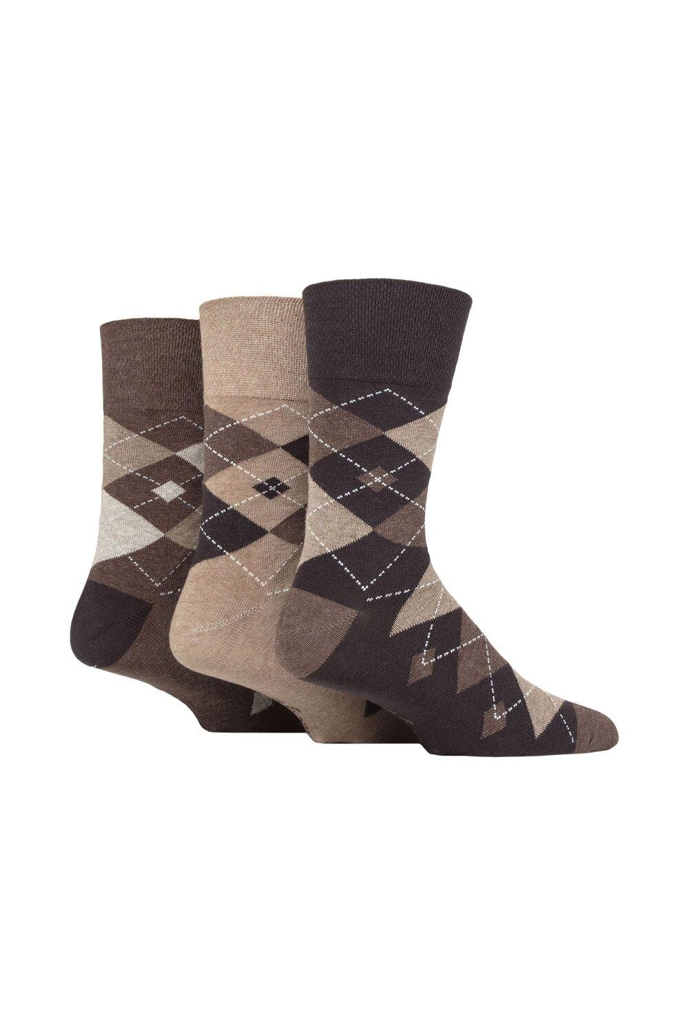 3 пары хлопковых носков с узором «Аргайл» SOCKSHOP Gentle Grip, коричневый
3 пары хлопковых носков с узором «Аргайл» SOCKSHOP Gentle Grip, коричневый