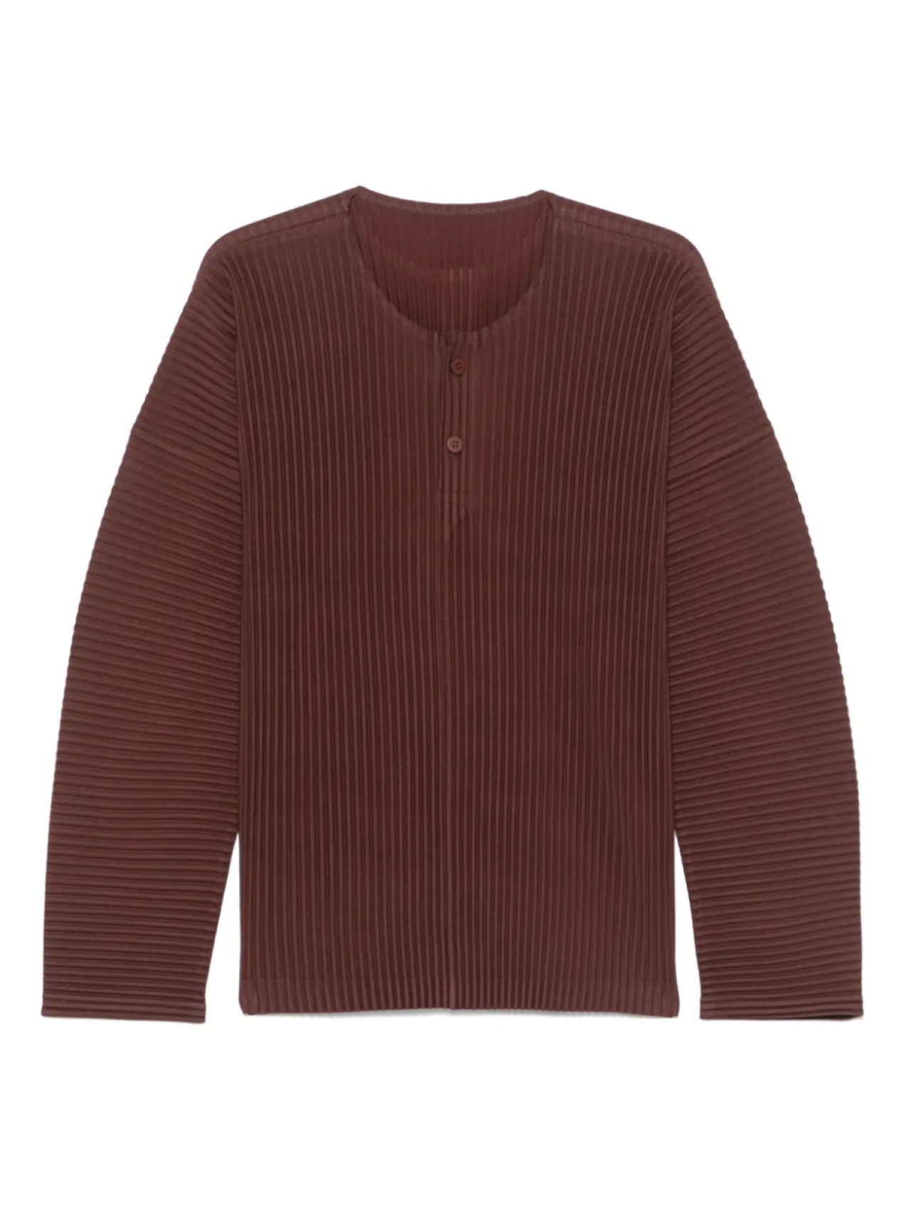 Homme Plissé Issey Miyake плиссированная футболка, коричневый 
Homme Plissé Issey Miyake плиссированная футболка, коричневый